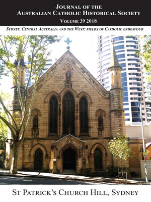 cover image of Journal of the Australian Catholic Historical Society. Volume 39 (2018)